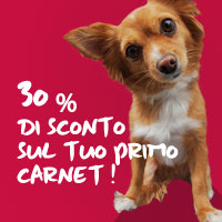 20% di sconto sul tuo primo carnet